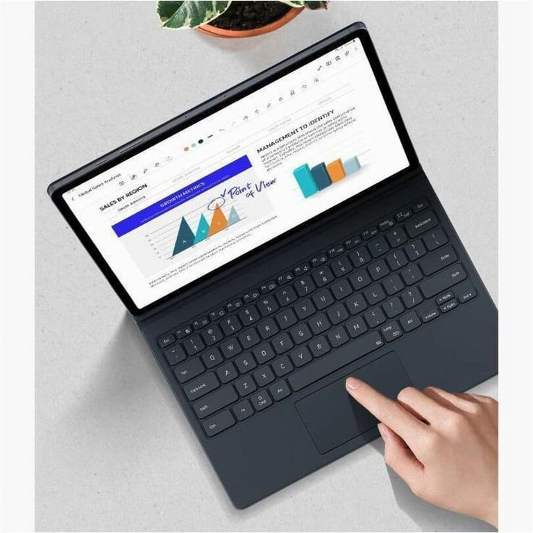 Samsung Galaxy Tab S9+ Book Cover Keyboard/Case - Black: Tablet