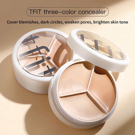 Korea Cosmetics TFIT 3-color Concealer Palette Professional Makeup Conceal Cream for Face Eye Contour Dark Circles Corrector 3g
