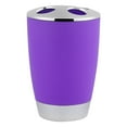 thumbnail image 2 of Conjunto de 4 Accesorios de traje de baño Ticfox incluye taza soporte para cepillo de dientes dispensador de jabón Púrpura, 2 of 14