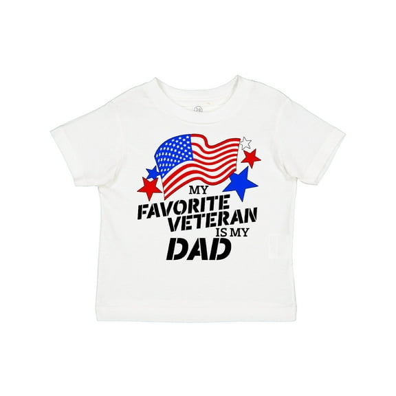 Inktastic My Favorite Veteran is My Dad Boys or Girls Toddler T-Shirt