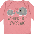 thumbnail image 4 of Inktastic Grandaddy Loves Me Elephant Boys or Girls Long Sleeve Baby Bodysuit, 4 of 5