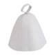 thumbnail image 1 of Gorro de sauna de fieltro de lana ANGGREK Blanco L, 1 of 8