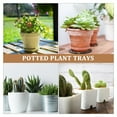 thumbnail image 6 of Terracotta Ceramic Lotus Leaf Tray Thicken Plant Pot Ground Flower Base, 6 of 6