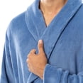 thumbnail image 2 of Bata de Forro Polar Confortable para Hombre IZOD, Azul Riviera, XXL/3XL, 2 of 6