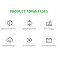 thumbnail image 4 of Waterproof Solar Ground Lights Smart Solar Powered Ground Lights 600mAh Solar Lights IP65 Solar Disk Lights Portable Solar Garden Lights, 4 of 9