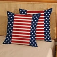 thumbnail image 2 of 4th of July Pillow Covers 20x20 Red Stripes Blue White Patriotic Stars Outdoor Decor Throw Pillows for Couch Independence Day Memory Day Pillowcase Decorative Cushion Case for Sofa Bed Set of 2, 2 of 6