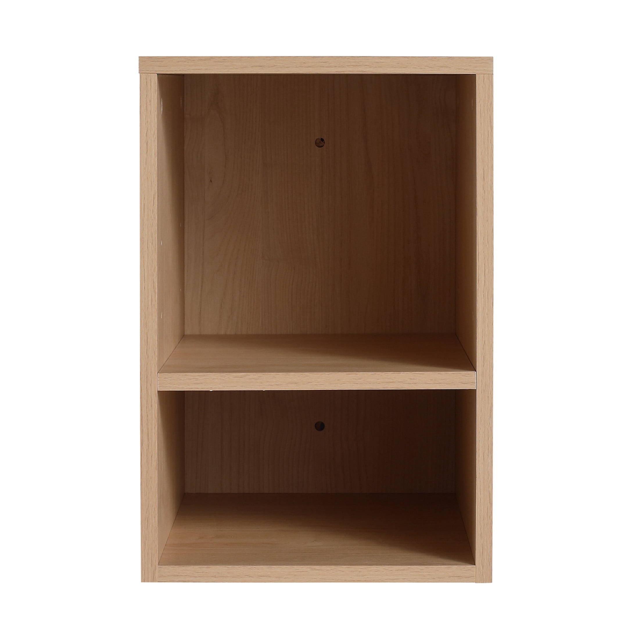 Noble House 12" Floating Wall Storage Shelves, Plywood Adjustable Open Bathroom Shelf, Water-Resistant, Light Oak