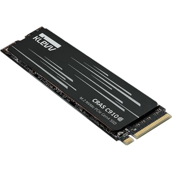 KLEVV K02TBM2SP0-10G CRAS C910G SSD 2TB, M.2 NVMe 2280, PCIe Gen4x4 Solid state Drive with Heatsink, Up to 5200MB/s