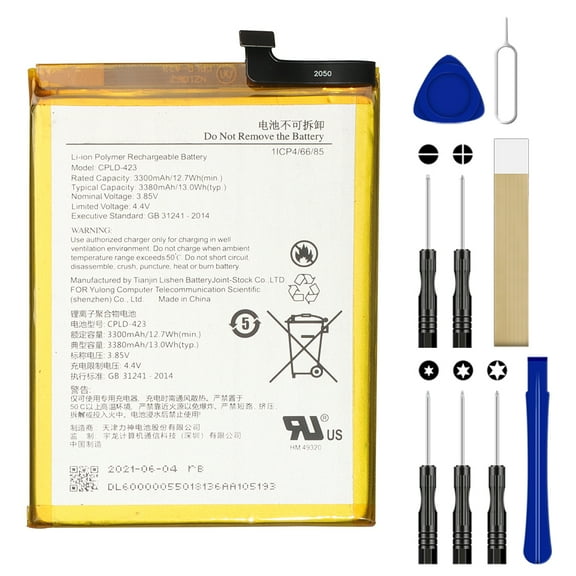 Replacement Battery CPLD-423 For Coolpad Revvl Plus C3701A Tool