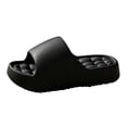 thumbnail image 2 of Men's Shower Slippers Non-Slip Bathroom Sandals with Drainage Holes, Quick Dry EVA Pool Slides for Home Gym Spa, Lightweight Anti-Slip Bath Shoes (Black, 42), 2 of 3