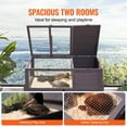 thumbnail image 4 of KFFKFF Tortoise Home, Wood Enclosure for Indoors & Outdoors, Mobile Reptile Habitat with Lamp Holder, Small Pet Cage with Elevated Base, Casters for Gecko, Lizard, Snake, 4 of 9