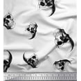 thumbnail image 1 of Soimoi Cotton Voile Fabric Horror Skull Halloween Printed Craft Fabric by The Yard 42 Inch Wide, 1 of 1