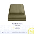 thumbnail image 4 of Juego de sábanas Sweet Home Collection Full Olive 1800 Supreme, 4 of 6