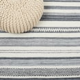 thumbnail image 6 of SAFAVIEH Striped Kilim Lagrange Striped Polyester Area Rug, Charcoal/Ivory, 5' x 8', 6 of 8
