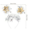thumbnail image 2 of WHAMVOX 1Pack Golden Star Shaped Boppers Plastic Headband for New Year Hair Accessory, 2 of 8