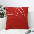 thumbnail image 6 of YFYANG Square Decorative Throw Pillow Case (Without Pillow Insert), Red Marble Texture Bedroom Sofa Car Cushion Cover, 20"x20", 6 of 9