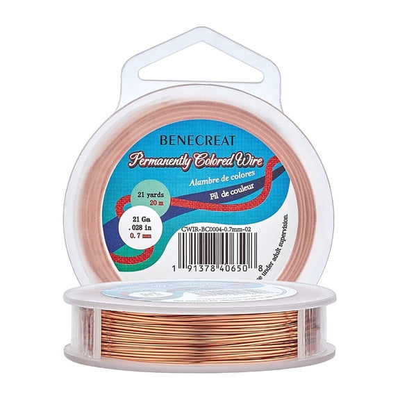 21-Gauge Resistant Copper Wire for Beading Craft 65-Feet/21-Yard Red