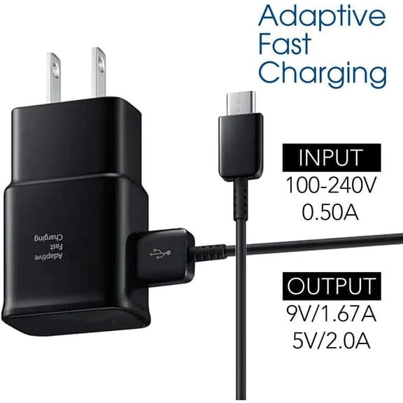 PYYAN-Type C Charger Fast Charging, USB C Android Phone Wall Charger Block & 12ft Charge Cable Cord, for Samsung Galaxy S25/S24/S23/S22/S21/S20/S10 Plus/S10E/S9/S8/S21 Ultra Note 8/9/10/20 etc