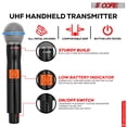 thumbnail image 2 of 5 CORE Wireless Microphone System 4 Channel Dynamic Karaoke Professional UHF Singing Mic Handheld Cordless Microfonos Inalambricos - WM UHF 04-HM, 2 of 9
