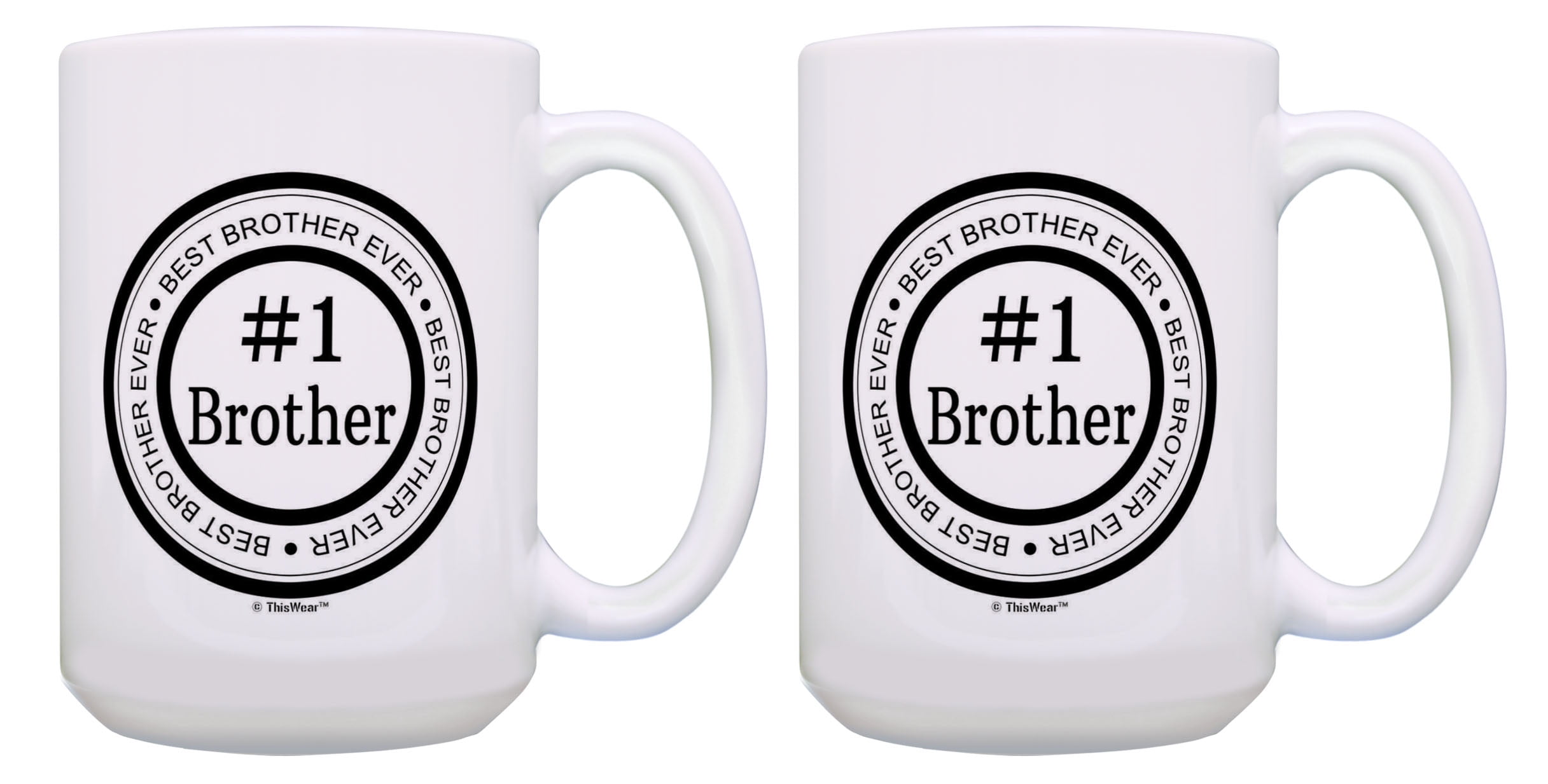 ThisWear Big Brother Mug Set Best Ever 1 Brother Little Bro Gifts 2