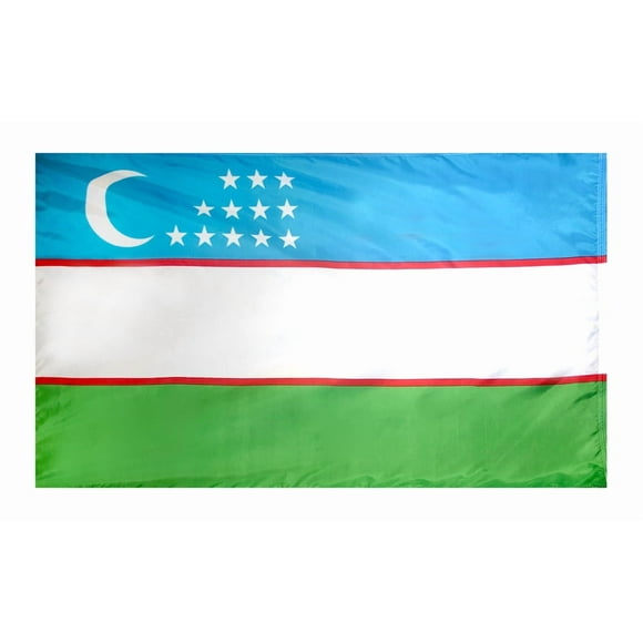 Annin Flagmakers Modèle 973754 Drapeau de l'Ukraine Nylon SolarGuard NYL-Glo, 5x8 ft, 100% Fabriqué aux États-Unis à Spécifications Officielles des Nations Unies