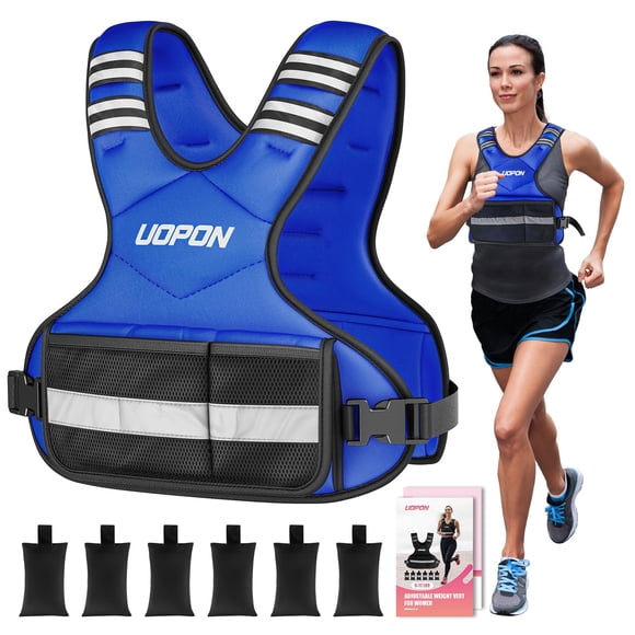 Chaleco con peso ajustable UOPON de 2,7 a 5,5 kg para mujer