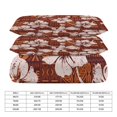 thumbnail image 2 of 3 Pcs Soft Bedding Set, Includes 1 Duvet Cover with Zipper And 2 Pillow Shams,Hawaiian Hibiscus Flowers Queen(90"×90"), 2 of 8