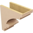 thumbnail image 5 of 7"W x 14"D x 14"H Classic Diane Rough Cedar Woodgrain TimberThane Corbel, Primed Tan, 5 of 6