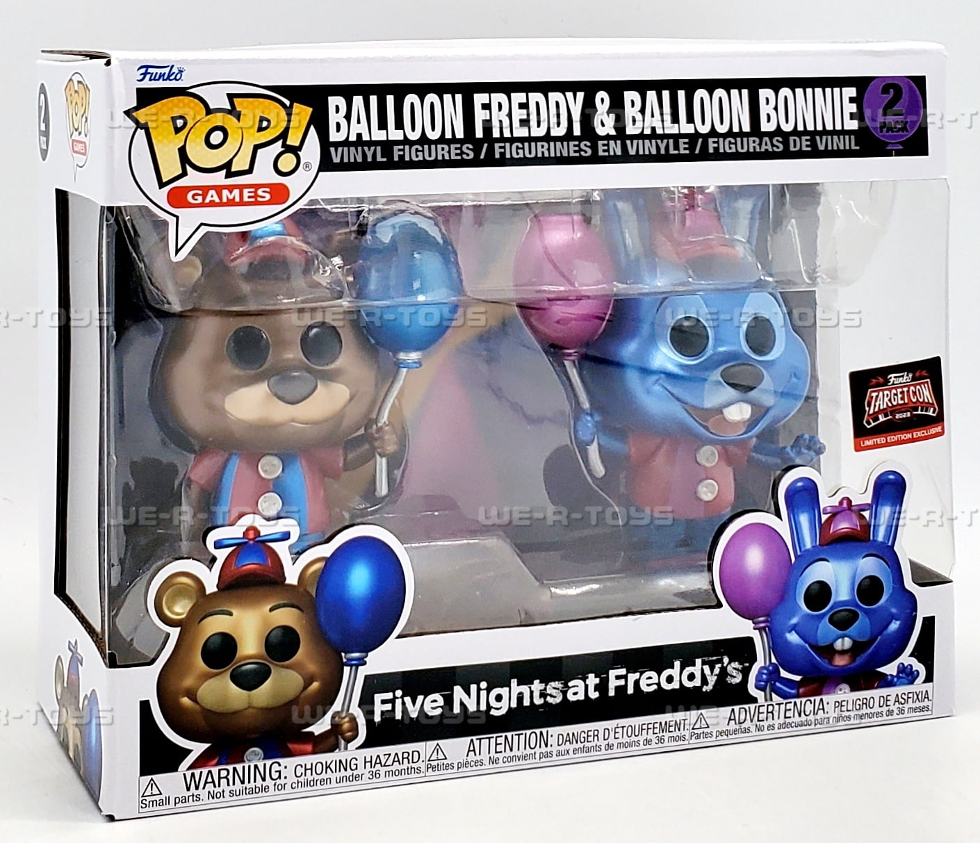 Funko Five Nights at Freddy's POP! Games Balloon Freddy & Balloon Bonnie Vinyl Figure 2-Pack
