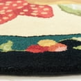 thumbnail image 3 of SAFAVIEH Novelty Constantine Novelty Wool Area Rug, Ivory/Black, 4' x 4' Round, 3 of 7