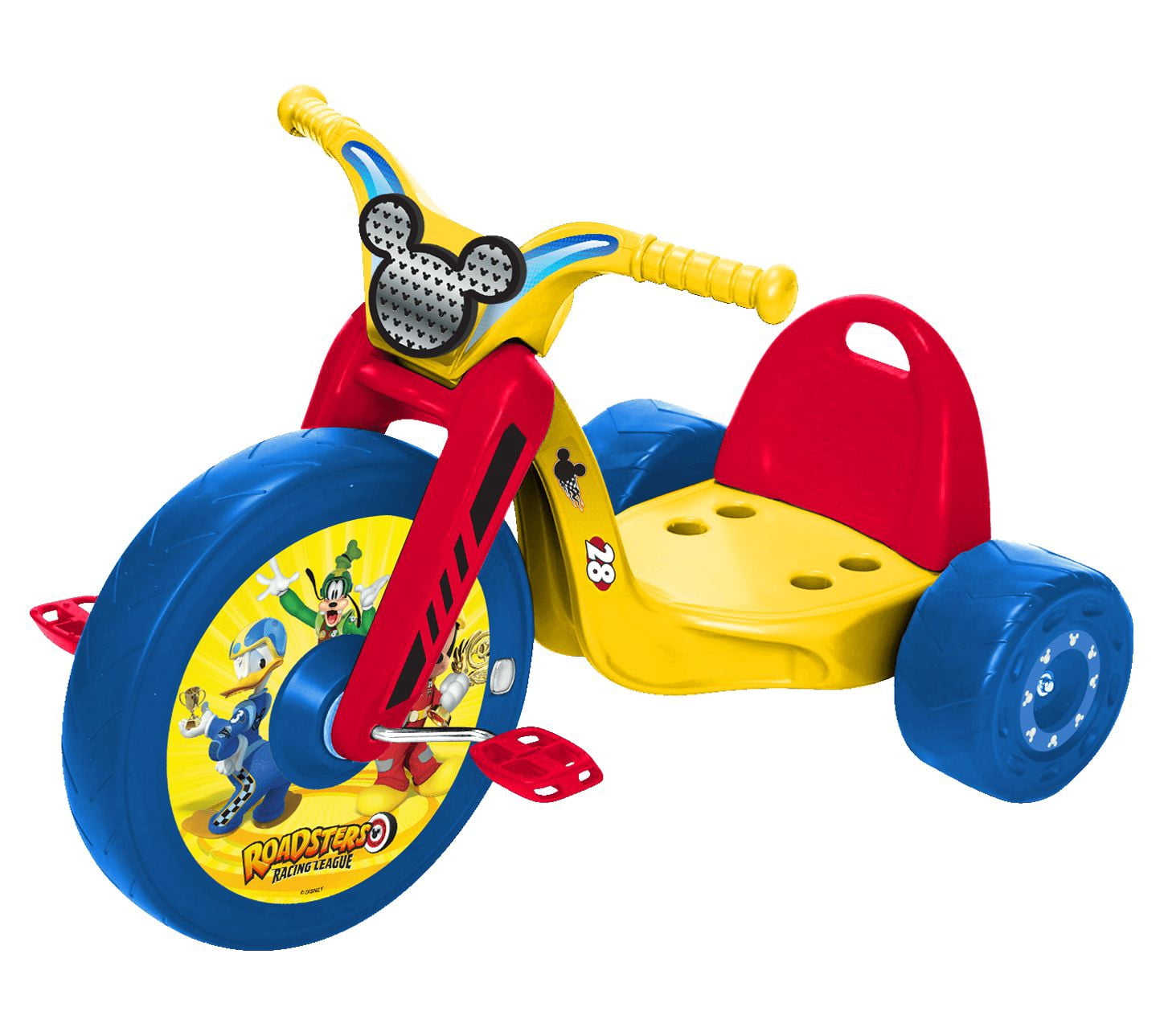 Fly Wheels Mickey Mouse Tricycle with 15 inch Front Wheel with Light Child Age 3 to 7 Years