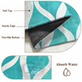thumbnail image 6 of Round Rugs 4Ft, Teal Wave Round Area Rug Washable Indoor Throw Carpet, Modern Abstract Art Farmhouse Soft Non Slip Circle Rug for Kitchen Nursery Room Home Decor Aesthetic, 6 of 8