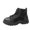 Black, variant on Women's Warm Lined Winter Snow Boots Round Toe Lace Up Shoes Anti Slip Hiking Boots High Top Fashionable Sneakers