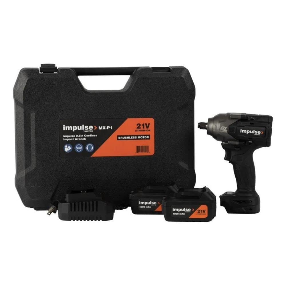 Martins Industries MX-P1 Impulse 1/2" Cordless Impact Wrench 797 ft-lb