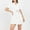 🔥 White, variant on Sentmoon Date Night Dress Comfy 2026 Summer Solid Color Cute Dresses for Women Short Sleeve Lapel Button Down Travel Breathable Regular Fit Boho Dress for Date Night XXL