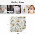 thumbnail image 5 of Spring Daisy Cloth Napkins, Farmhouse Country Flower Leaf Plant Wood Grain Washable and Reusable Dinner Napkins Set of 8, Table Napkin for Kitchen Party Birthday Wedding Hotel Housewarming 20"x20", 5 of 9