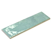 The Tile Life Havasupai Falls 3 in x 10 in Sage Glossy Ceramic Tile Sample 1 Piece
