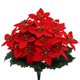 thumbnail image 2 of Fiudx Flores Artificiales de Pascua, Ramo de Terciopelo Rojo, Tallo Robusto, Decoración Navideña, Centro de Mesa para Bodas, Decoración para El Hogar y La Oficina, Juego de 3 Piezas, 28 Cm, 2 of 6