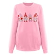 thumbnail image 5 of EQWLJWE Valentine's Day Sweatshirt for Women,Adorable Gnome Love Print Tops Shirts Casual Long Sleeve Crewneck Sweatshirts, 5 of 5