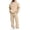 Khaki, variant on Aofany Men's Suits 2 Piece Slim Fit Suit Set, Button Business Wedding Party Tuxedo Solid Blazer Jacket & Pants