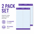 thumbnail image 3 of Aixiny B5 Color-Blocked Notebooks, Navy Blue,2 Pack with 30 Sheets, 3 of 6