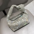 thumbnail image 4 of Women Top Handle Handbag Trend Banquets Bag Evening Bag Rhinestone Clutch Purse, 4 of 20