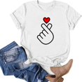thumbnail image 4 of Valentines Day Gifts T-Shirt à Col Rond et Manches Courtes pour Femme, 4 of 5