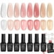 thumbnail image 1 of Set de esmaltes de uñas Beetles Jelly Gel, 8 colores, rosa nude y blanco, 1 of 7