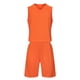 thumbnail image 2 of Conjuntos de camisetas sin mangas de cuello redondo para niños, conjunto de traje de fútbol de color sólido para juegos deportivos universitarios, partidos de rendimiento, uniformes de entrenamiento y, 2 of 5
