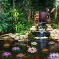 thumbnail image 3 of Solar Lamp Lotus Light EVA Pool Landscape Flower Floating Outdoor Decoration Night Pond LED Wishing Garden Decor, 3 of 5