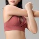 thumbnail image 3 of Ropa interior deportiva para mujer, con almohadillas cruzadas para entrenamiento, yoga, color rosa, 3 of 6