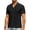Black, variant on Youclos Men's Short Sleeve Textured Linen Shirts Hawaiian Button Down Shirts
