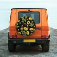 thumbnail image 2 of Daiia Bees and Sunflowers Tire Covers , Travel Trailer Camper Truck SUV Motorhome Waterproof Wheel Cover, Sun Rain Snow Protector-14 inch, 2 of 9