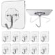 thumbnail image 1 of Ganchos de pared transparentes, reutilizables, sin costuras, impermeables y a prueba de aceite, ganchos para colgar, ganchos de techo para baño y toallas (paquete de 10) JM MX-0140598FYD, 1 of 5